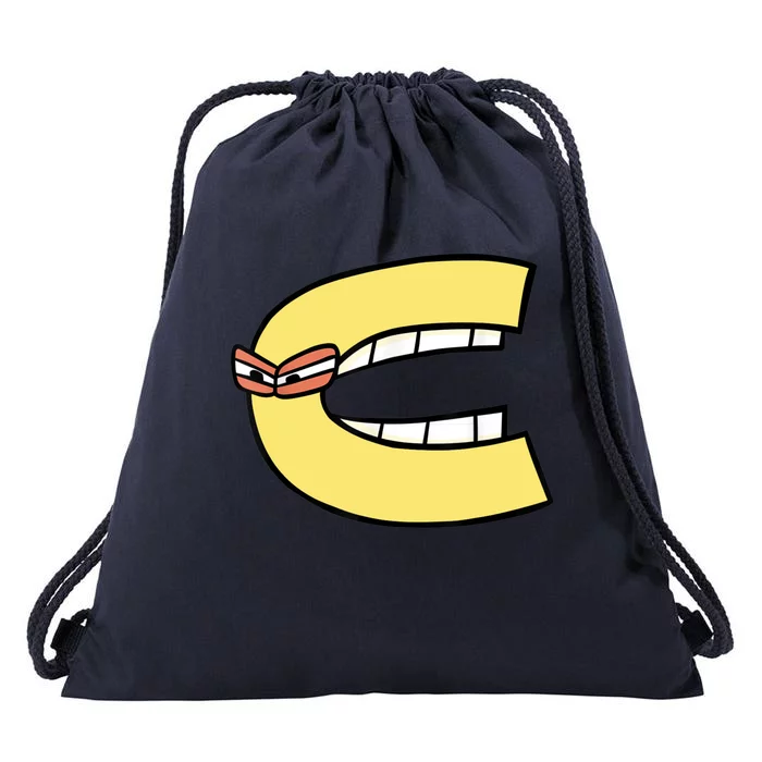 Alphabet Lore C Drawstring Bag