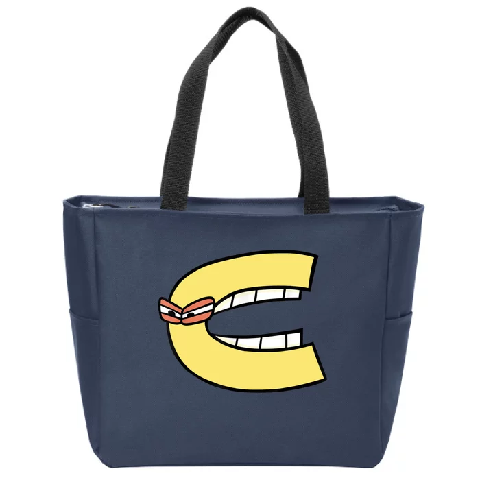 Alphabet Lore C Zip Tote Bag