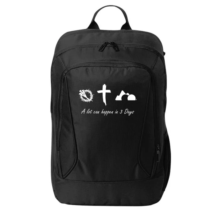 A Lot Can Happen In 3 Days Jesus Cross Easter Christian City Backpack