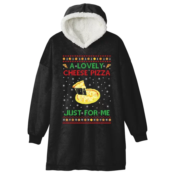 A Lovely Cheese Pizza Shirts Alone Funny Xmas Home Hooded Wearable Blanket