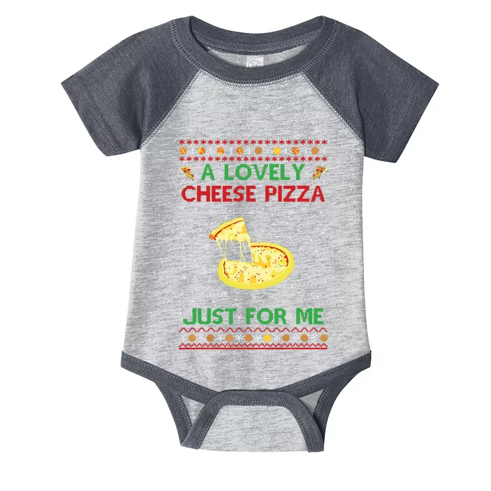 A Lovely Cheese Pizza Shirts Alone Funny Xmas Home Infant Baby Jersey Bodysuit