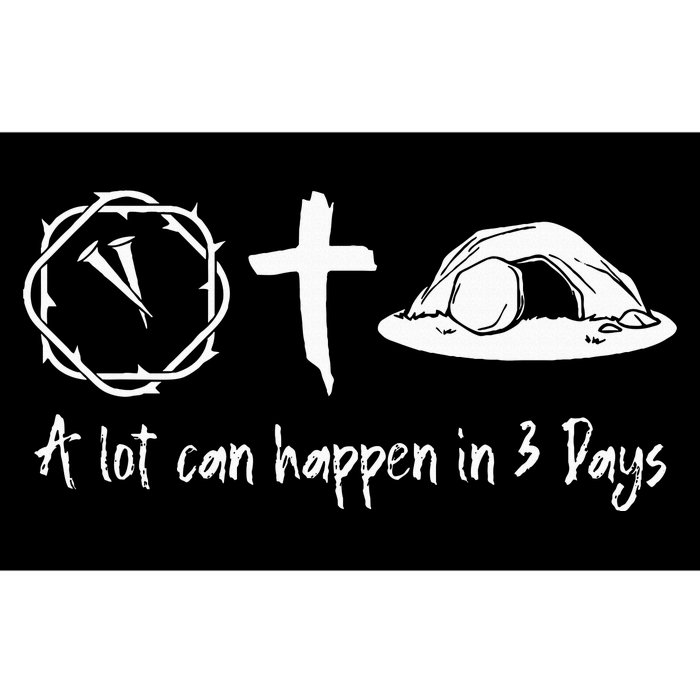 A Lot Can Happen In 3 Days Easter Day Jesus Cross Christian Bumper Sticker