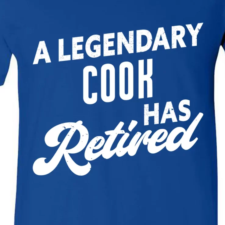 A Legendary Cook Has Retired Cook Gift V-Neck T-Shirt