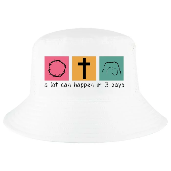 A Lot Can Happen In 3 Days Easter Cool Comfort Performance Bucket Hat