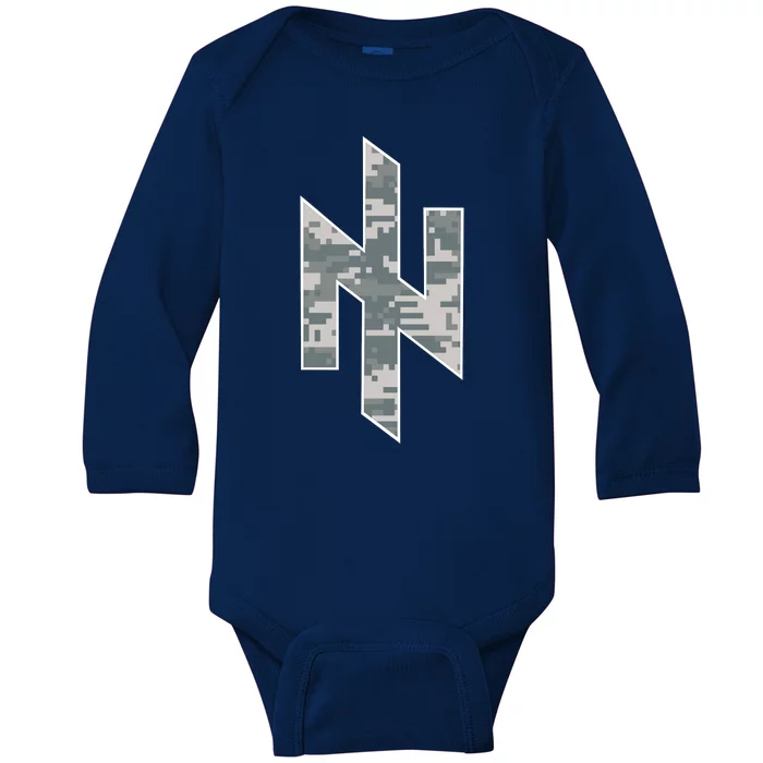 Azov Camo Support Ukraine Military Baby Long Sleeve Bodysuit