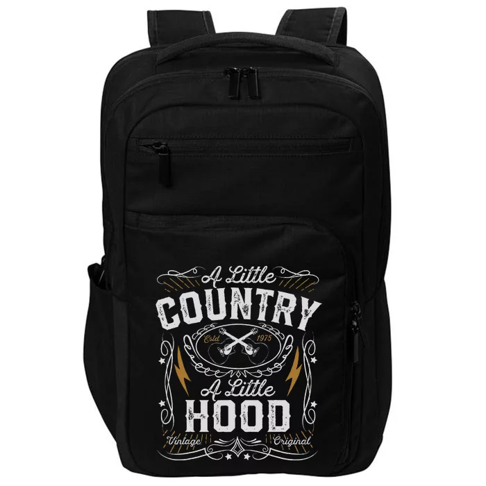 A Little Country A Little Hood Hip Hop Rap Music Impact Tech Backpack