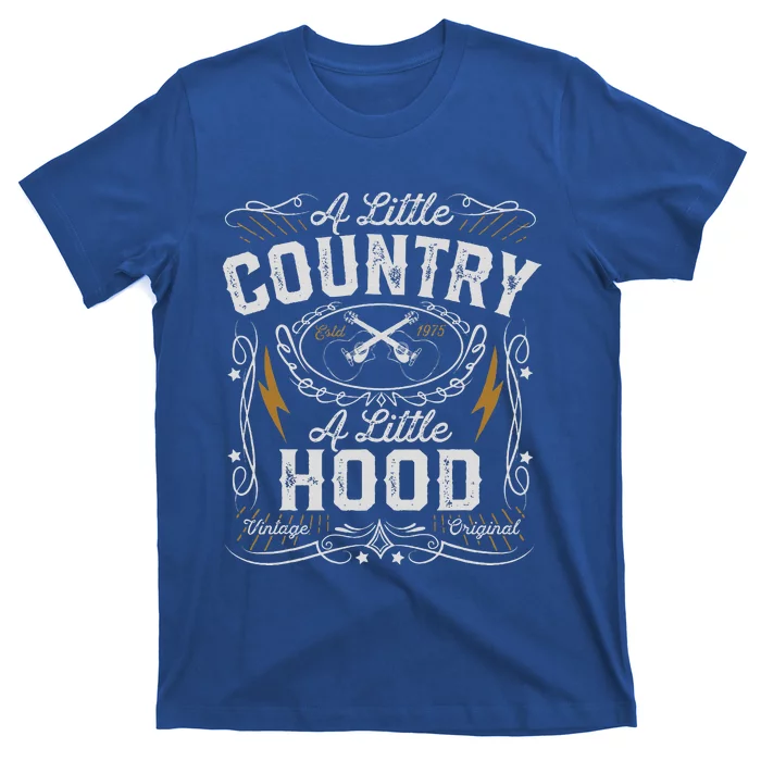 A Little Country A Little Hood Hip Hop Rap Music T-Shirt