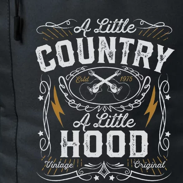 A Little Country A Little Hood Hip Hop Rap Music Daily Commute Backpack