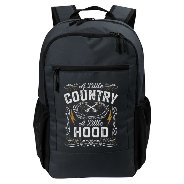 A Little Country A Little Hood Hip Hop Rap Music Daily Commute Backpack