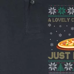 A Lovely Cheese Pizza Just For Me Christmas Pizzeria Cheesy Softstyle Adult Sport Polo