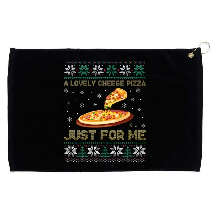 A Lovely Cheese Pizza Just For Me Christmas Pizzeria Cheesy Grommeted Golf Towel