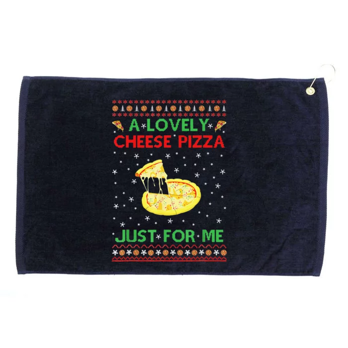 A Lovely Cheese Pizza Just For Me Christmas Pizzeria Cheesy Grommeted Golf Towel