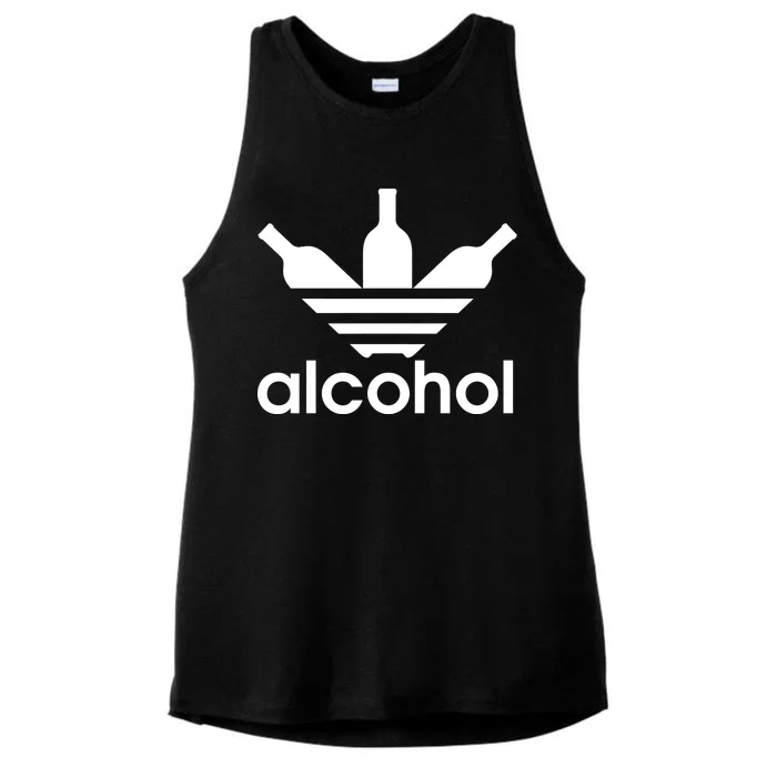 Alcohol Sports Logo Ladies Tri-Blend Wicking Tank