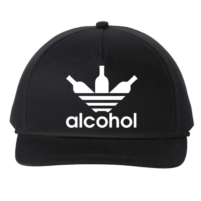 Alcohol Sports Logo Snapback Five-Panel Rope Hat