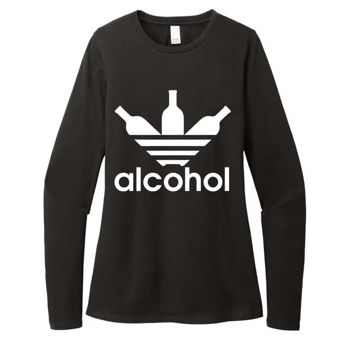 Alcohol Sports Logo Womens CVC Long Sleeve Shirt