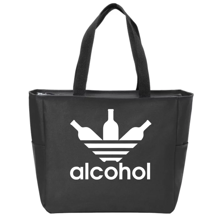 Alcohol Sports Logo Zip Tote Bag