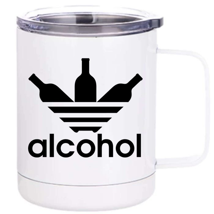 Alcohol Sports Logo Front & Back 12oz Stainless Steel Tumbler Cup