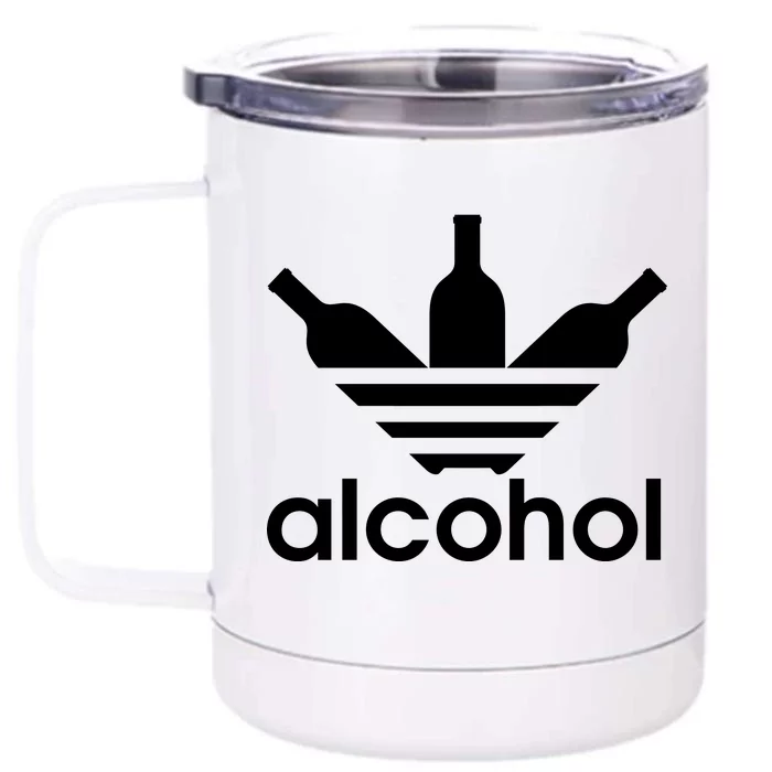 Alcohol Sports Logo Front & Back 12oz Stainless Steel Tumbler Cup