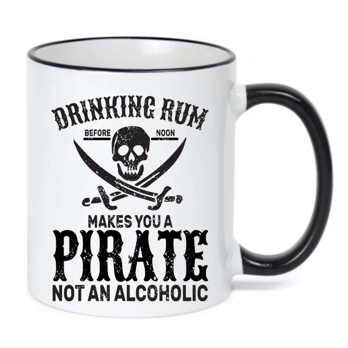 Alcoholic Pirate Black Color Changing Mug