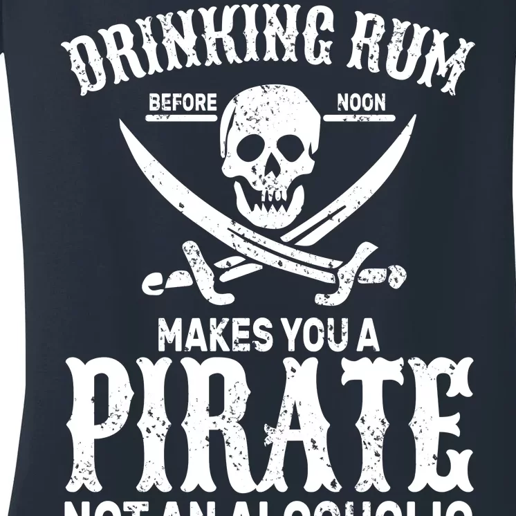 Alcoholic Pirate Women's V-Neck T-Shirt