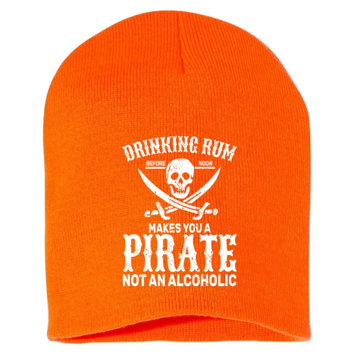 Alcoholic Pirate Short Acrylic Beanie