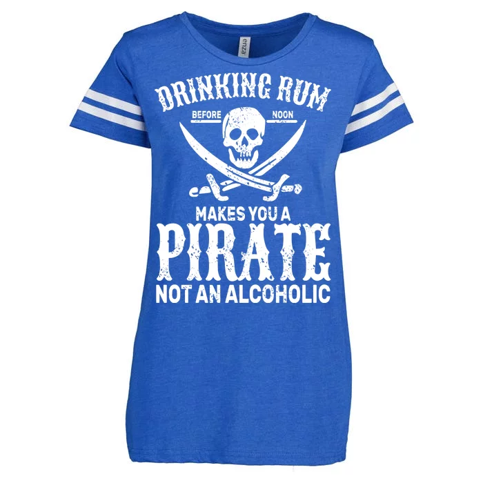 Alcoholic Pirate Enza Ladies Jersey Football T-Shirt