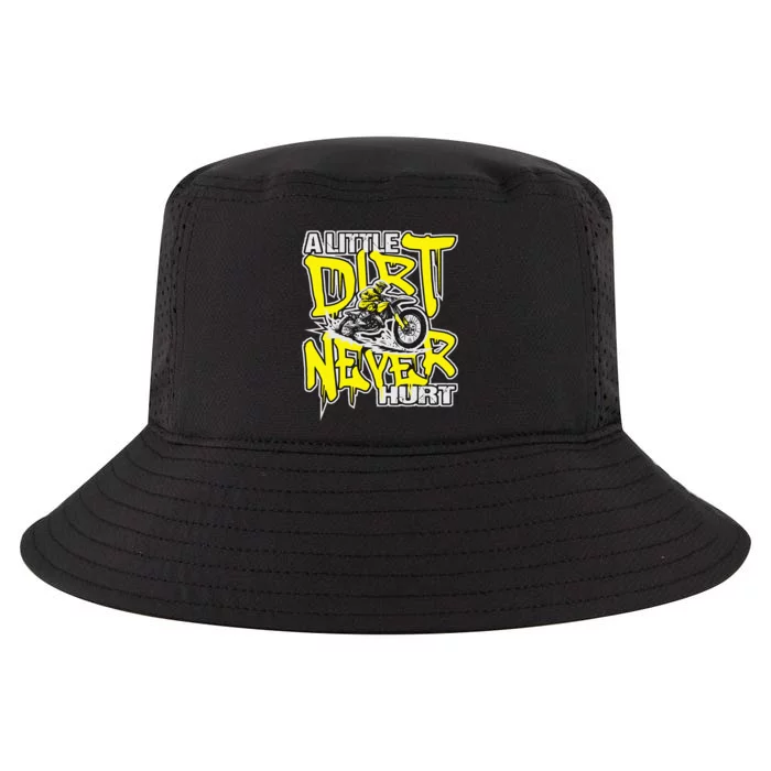 A Little Dirt Never Hurt Dirt Bike Mx Bike Rider Motocross Cool Comfort Performance Bucket Hat