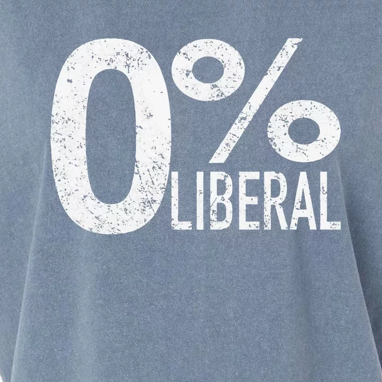 Anti Liberal Democrat Zero Percent Liberal Pro Trump Garment-Dyed Women's Muscle Tee