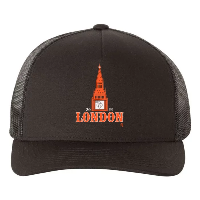 Athletelogos London Dp Clock 2024 Yupoong Adult 5-Panel Trucker Hat