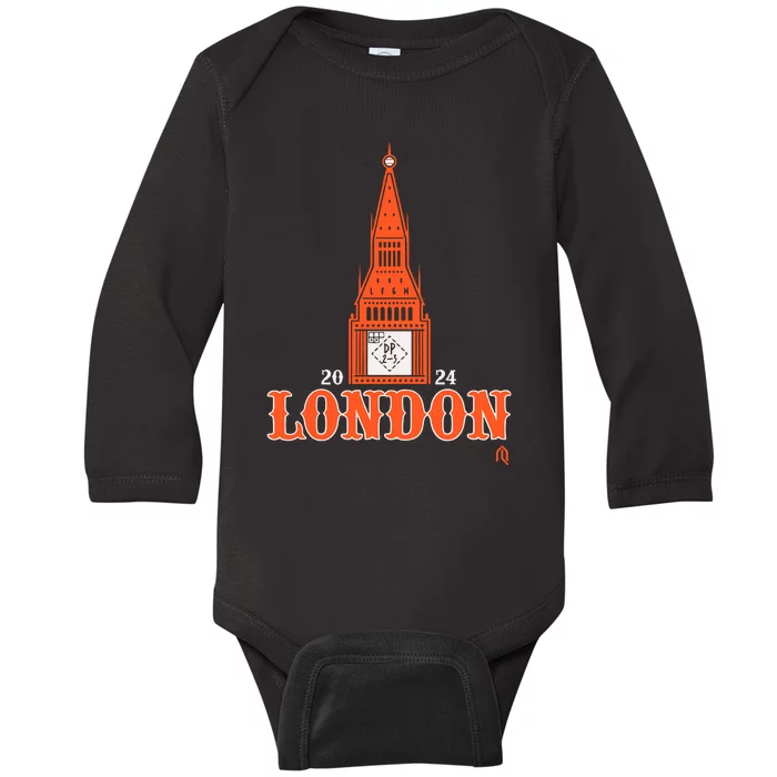 Athletelogos London Dp Clock 2024 Baby Long Sleeve Bodysuit