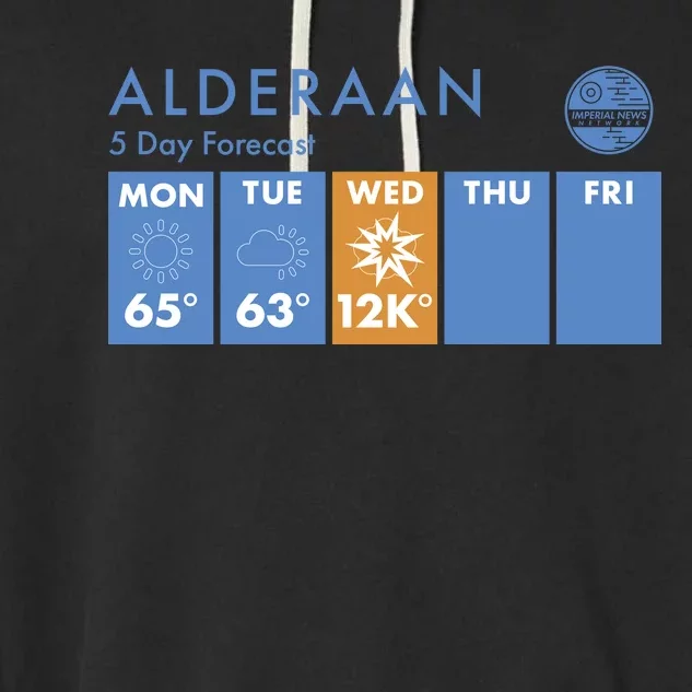 Alderaan 5 Day Forecast Garment-Dyed Fleece Hoodie