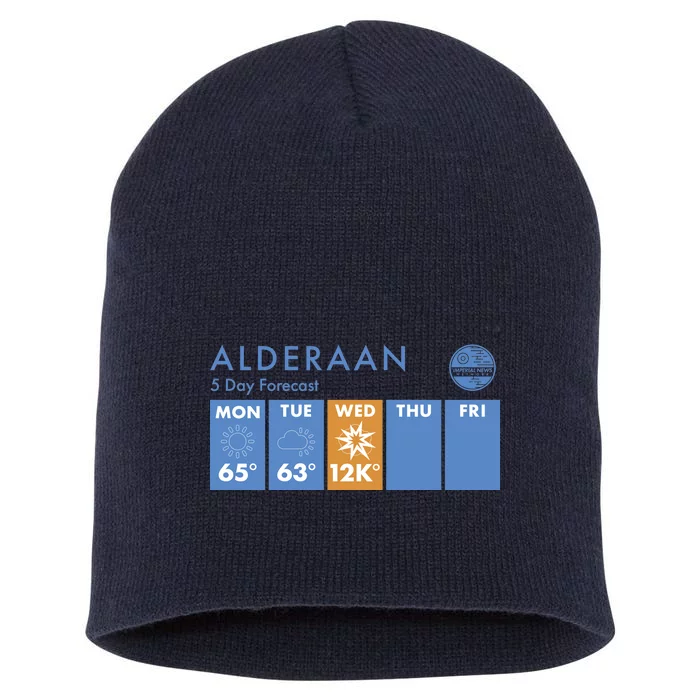 Alderaan 5 Day Forecast Short Acrylic Beanie