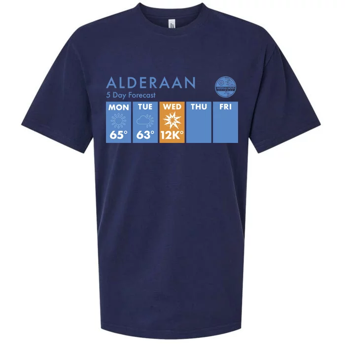 Alderaan 5 Day Forecast Sueded Cloud Jersey T-Shirt