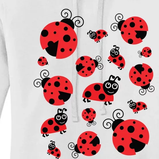 Adorable Ladybugs Everywhere Women's Pullover Hoodie