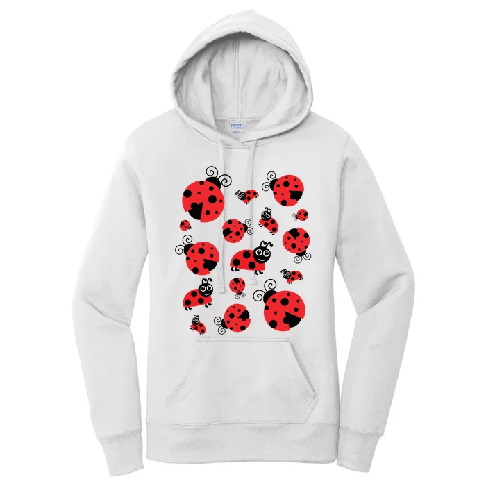 Adorable Ladybugs Everywhere Women's Pullover Hoodie