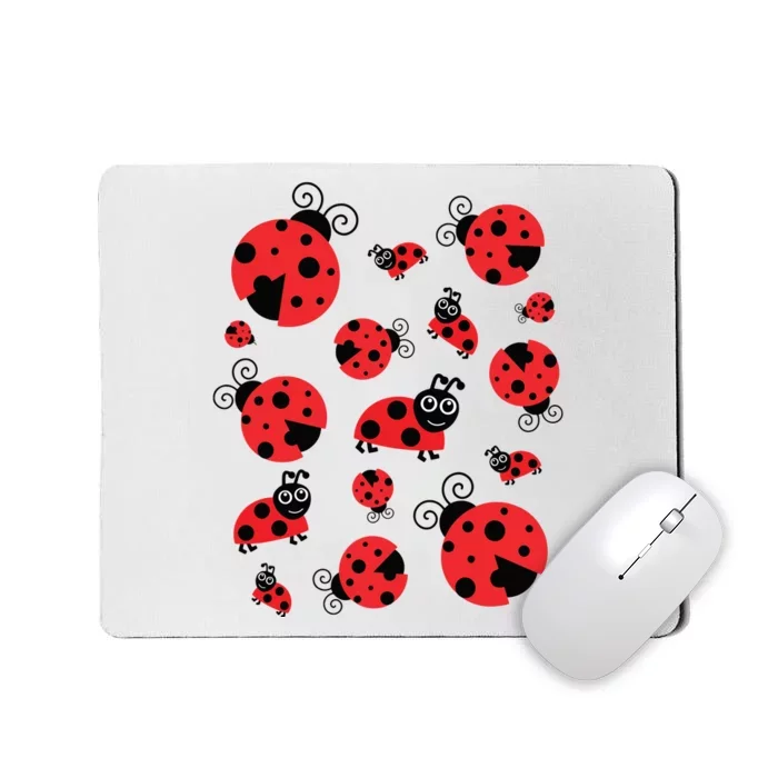 Adorable Ladybugs Everywhere Mousepad