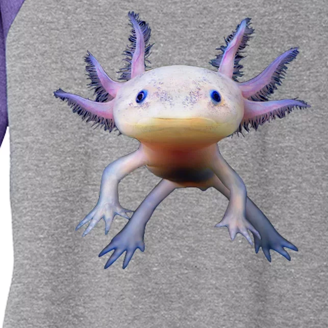 Axolotl Limited Edition Women's Tri-Blend 3/4-Sleeve Raglan Shirt