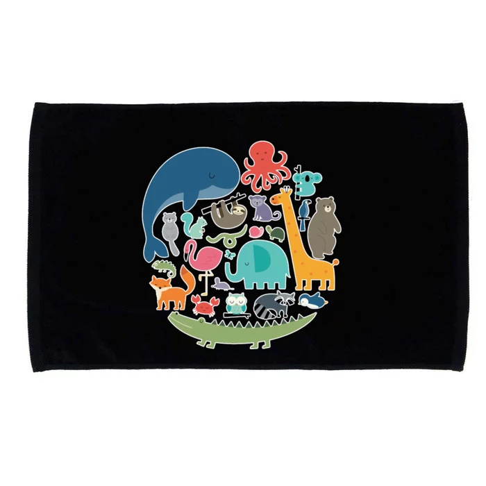 Animal Lover Earth Microfiber Hand Towel