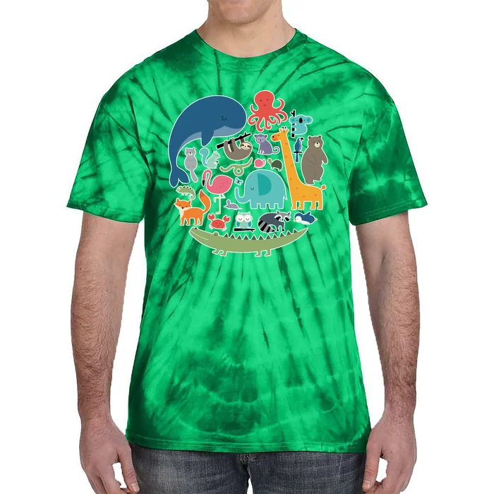 Animal Lover Earth Tie-Dye T-Shirt