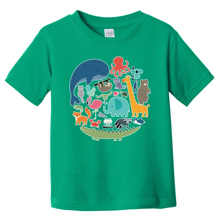 Animal Lover Earth Toddler T-Shirt