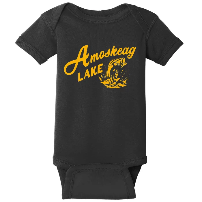 Amoskeag Lake Essential  Fishing Baby Bodysuit