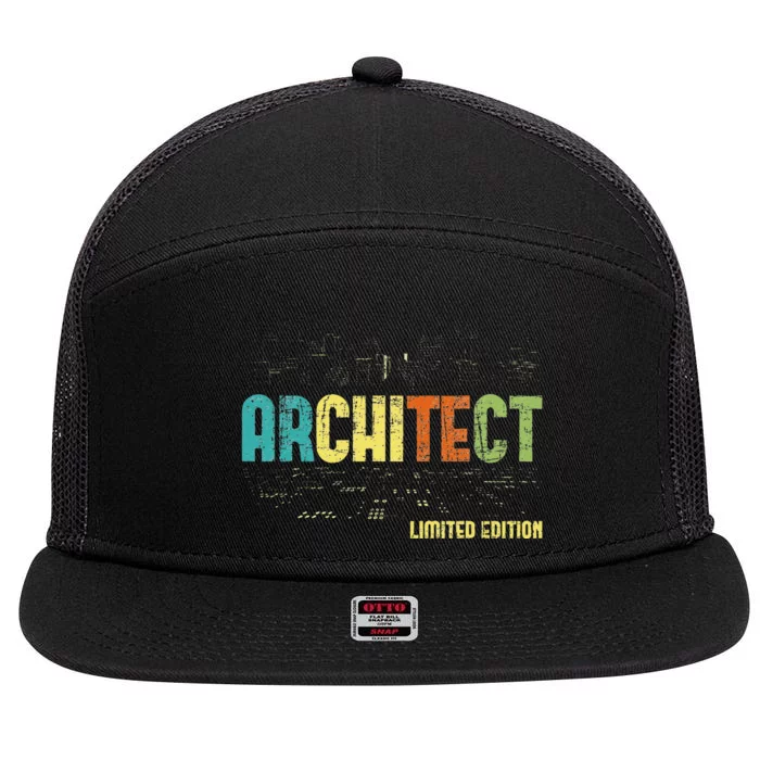 Architect Limited Edition Planner Architecture Building 7 Panel Mesh Trucker Snapback Hat