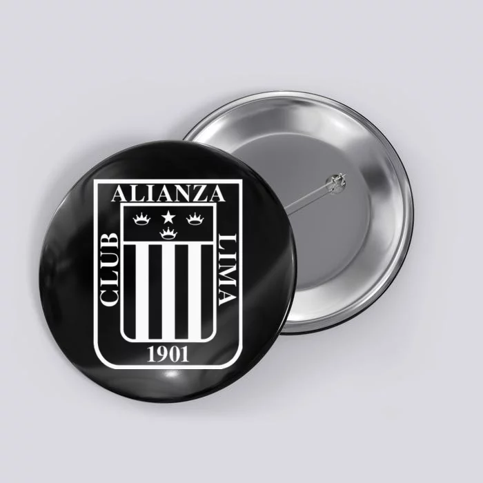 Alianza Lima Escudo Blanco Button