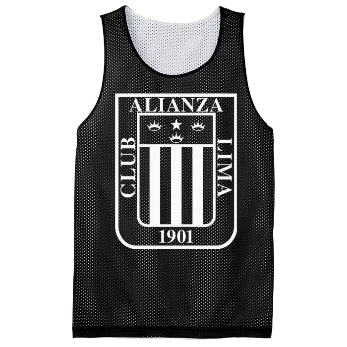 Alianza Lima Escudo Blanco Mesh Reversible Basketball Jersey Tank