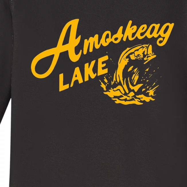 Amoskeag Lake Essential Fishing Baby Long Sleeve Bodysuit