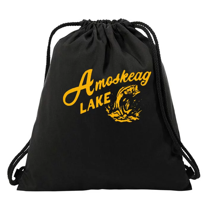 Amoskeag Lake Essential Fishing Drawstring Bag