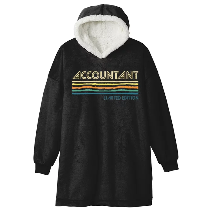 Accountant Limited Edition Auditor Tax Analyst Bookkeeper Hooded Wearable Blanket