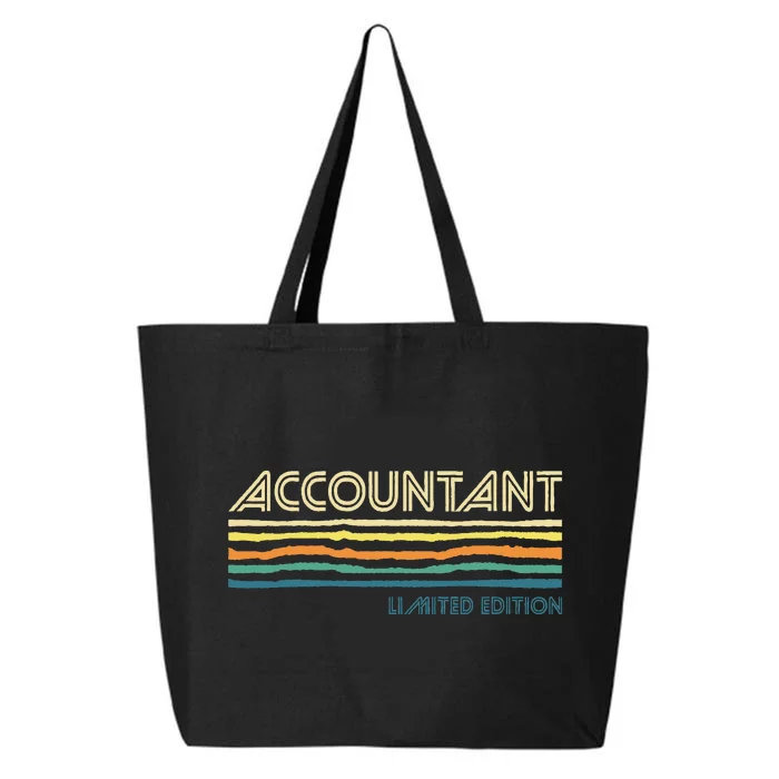 Accountant Limited Edition Auditor Tax Analyst Bookkeeper 25L Jumbo Tote