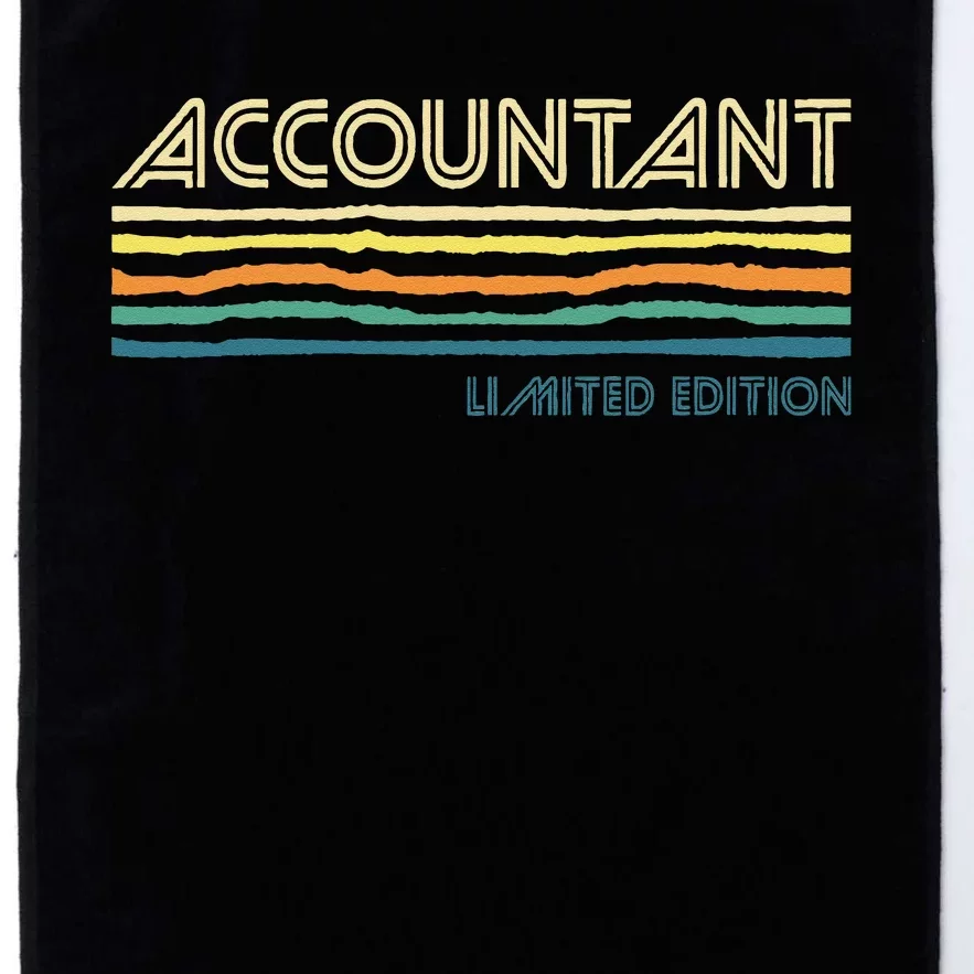 Accountant Limited Edition Auditor Tax Analyst Bookkeeper Platinum Collection Golf Towel