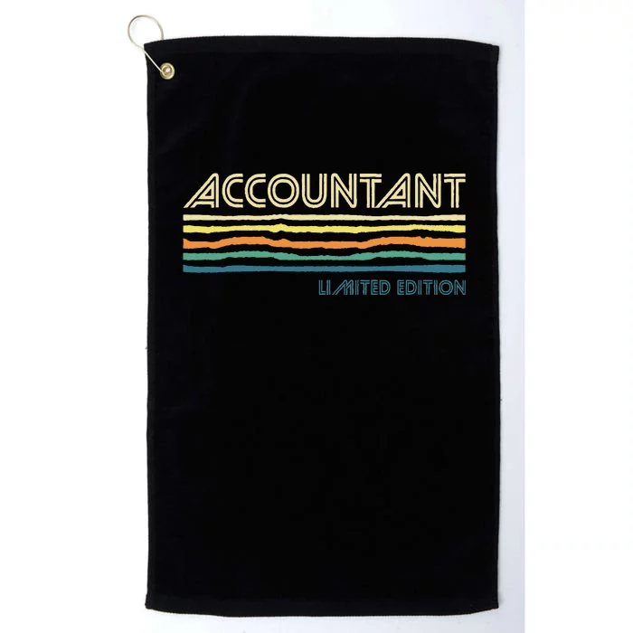 Accountant Limited Edition Auditor Tax Analyst Bookkeeper Platinum Collection Golf Towel